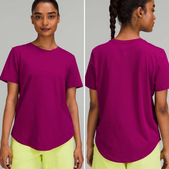 lululemon athletica Tops - LULULEMON | Love Crew Tshirt - Raspberry pink colour - US8 - US10